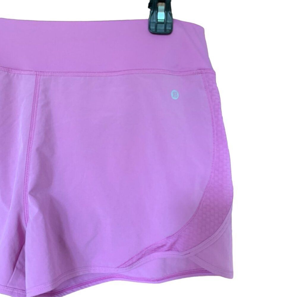 RB3 Women's Running Shorts Built in Undergarment Pink Stretch Pockets Si… - Picture 2 of 7